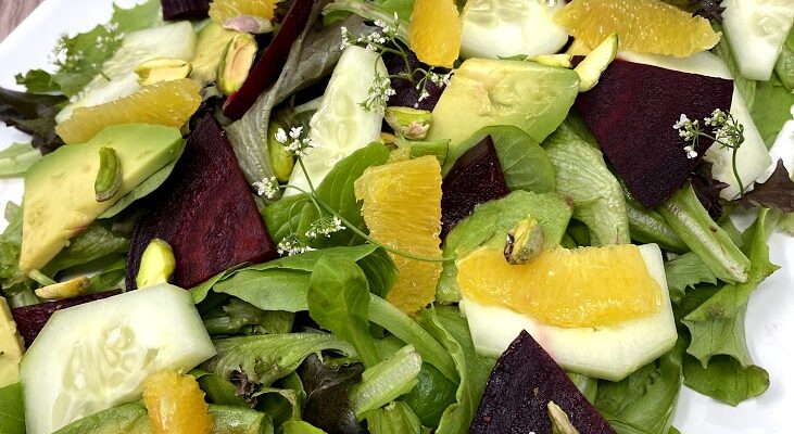 Roasted Beet Salad with Citrus Dressing
