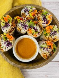 BBQ Tempeh Spring Rolls