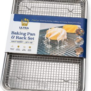 wire rack with sheet pan