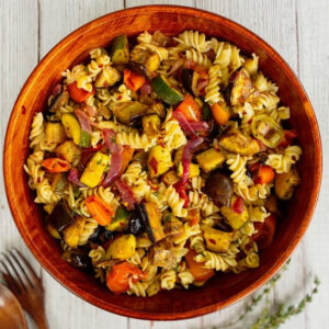 Roasted Vegetable Mediterranean Pasta