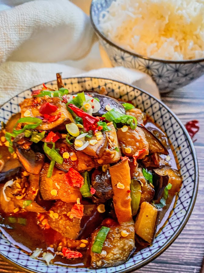 Asian Eggplant Stir Fry - Jess Delicious Living - Main Course Recipes