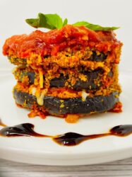 Baked Eggplant Parmesan Stacks