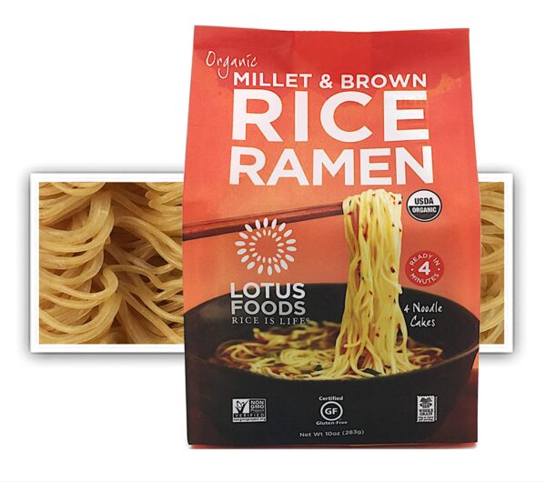 Millet and Brown Rice ramen Noodles