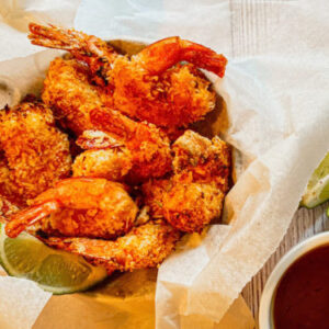 Chile lime coconut shrimp