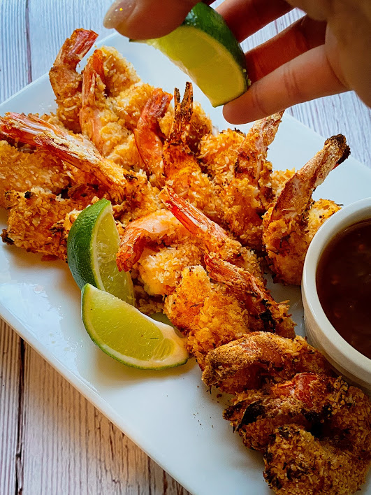 Creamy Coconut Shrimp With Chili Powder & Lime